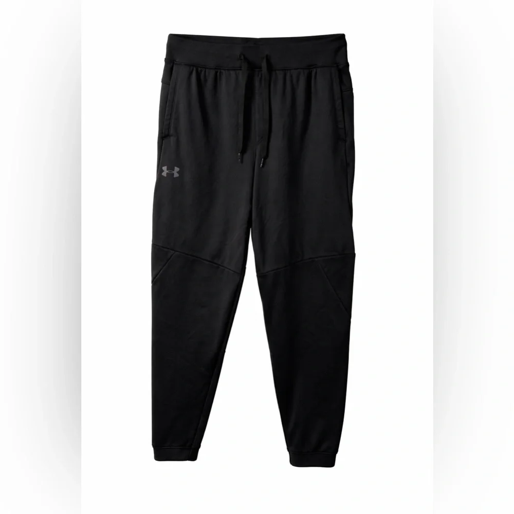 Under Armour ColdGear Black Jogger Sweatpants Size Large Athletic Training Pants - Picture 5 of 8